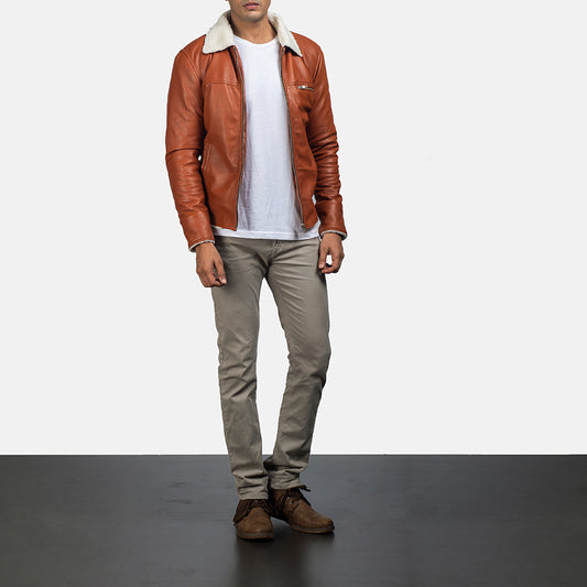 Dan Frost Tan Shearling Jacket