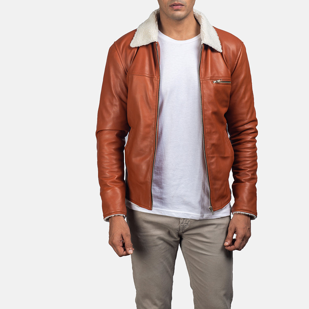 Dan Frost Tan Shearling Jacket