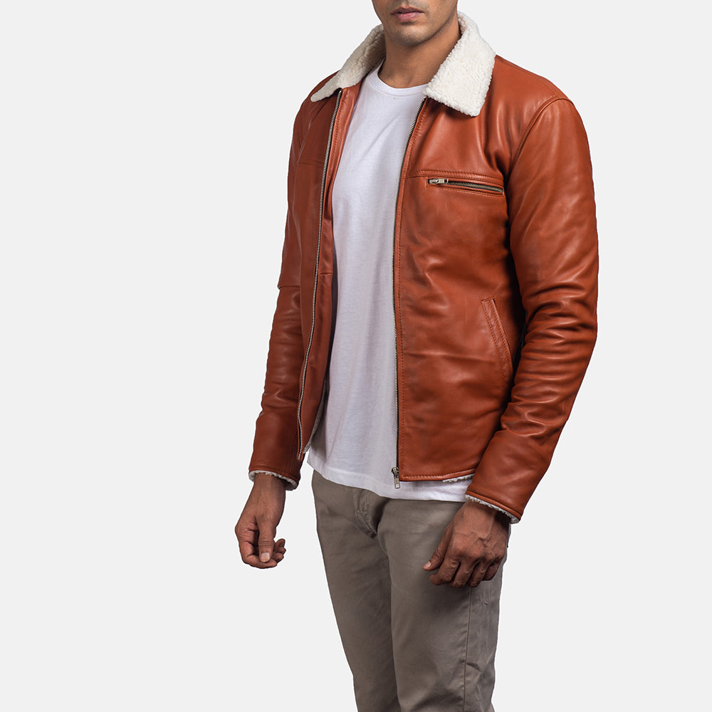 Dan Frost Tan Shearling Jacket