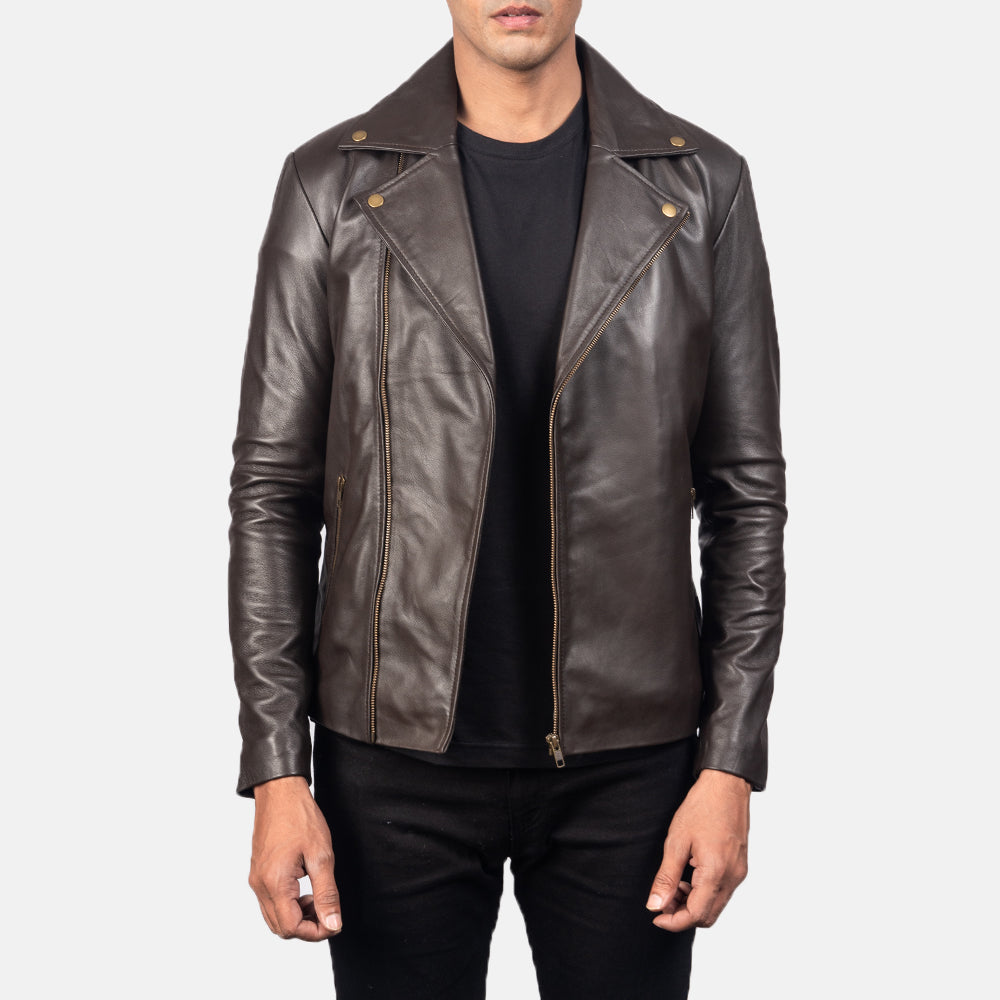 Noah Black Leather Biker Jacket