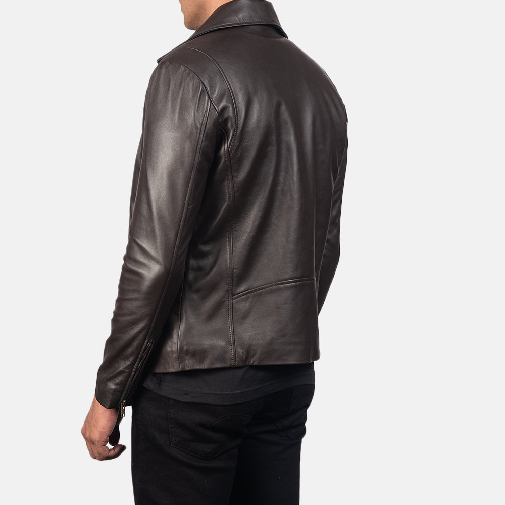 Noah Black Leather Biker Jacket