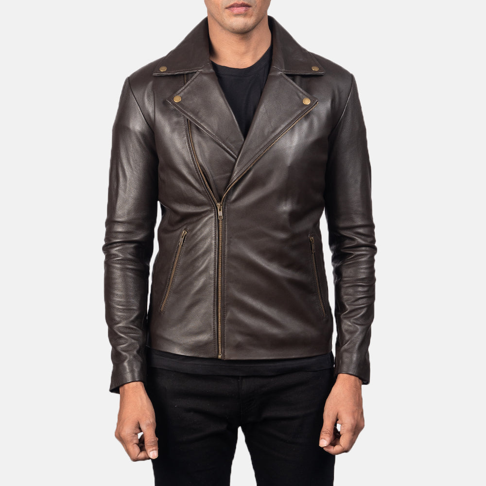 Noah Black Leather Biker Jacket